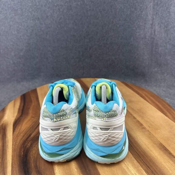 ASICS Gel-Kayano 23 T6A5N Women’s Size 7.5 Blue Floral Running Shoes FlyteFoam - Picture 7 of 11